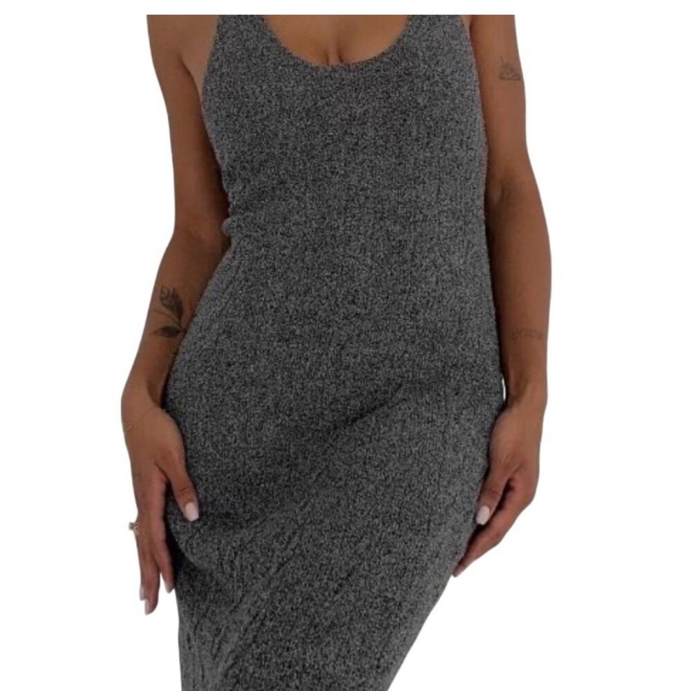 RUMORED Lakeville Maxi Dress Smoke Heather size S SMALL